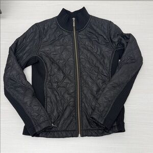 Prana Black Quilted Puffer Jacket